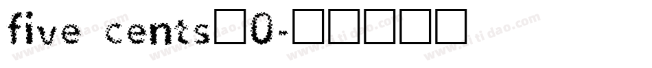 five cents_0字体转换